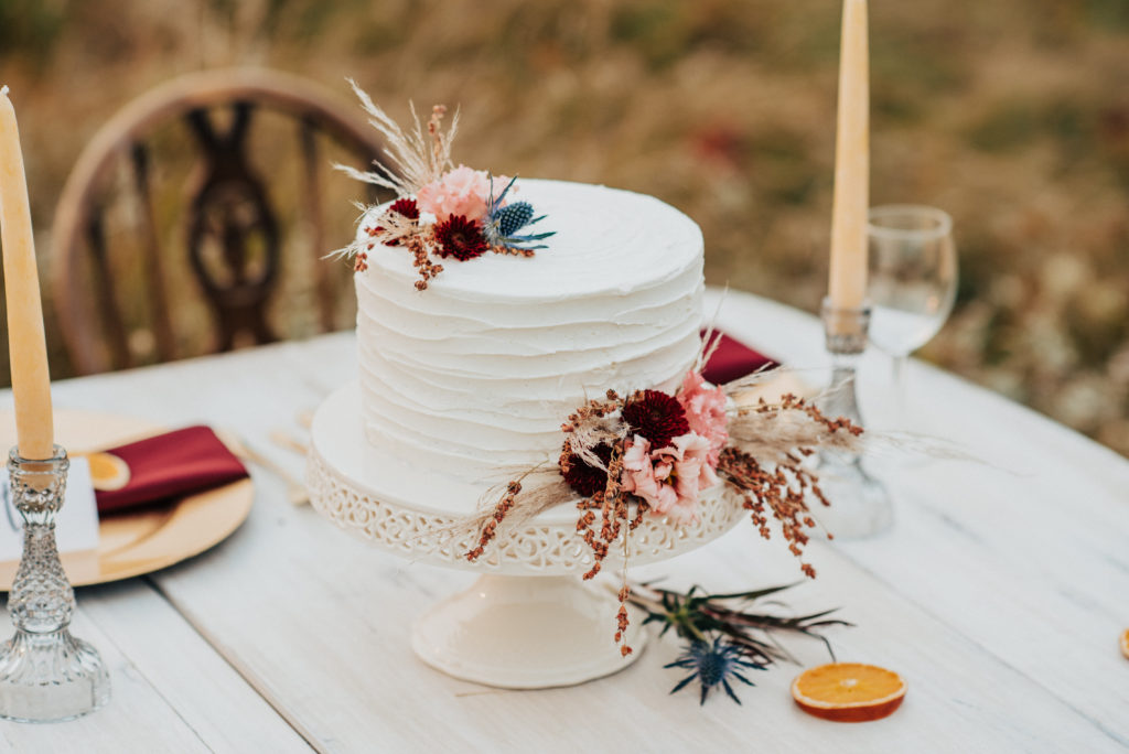Vermilion Wedding Cake