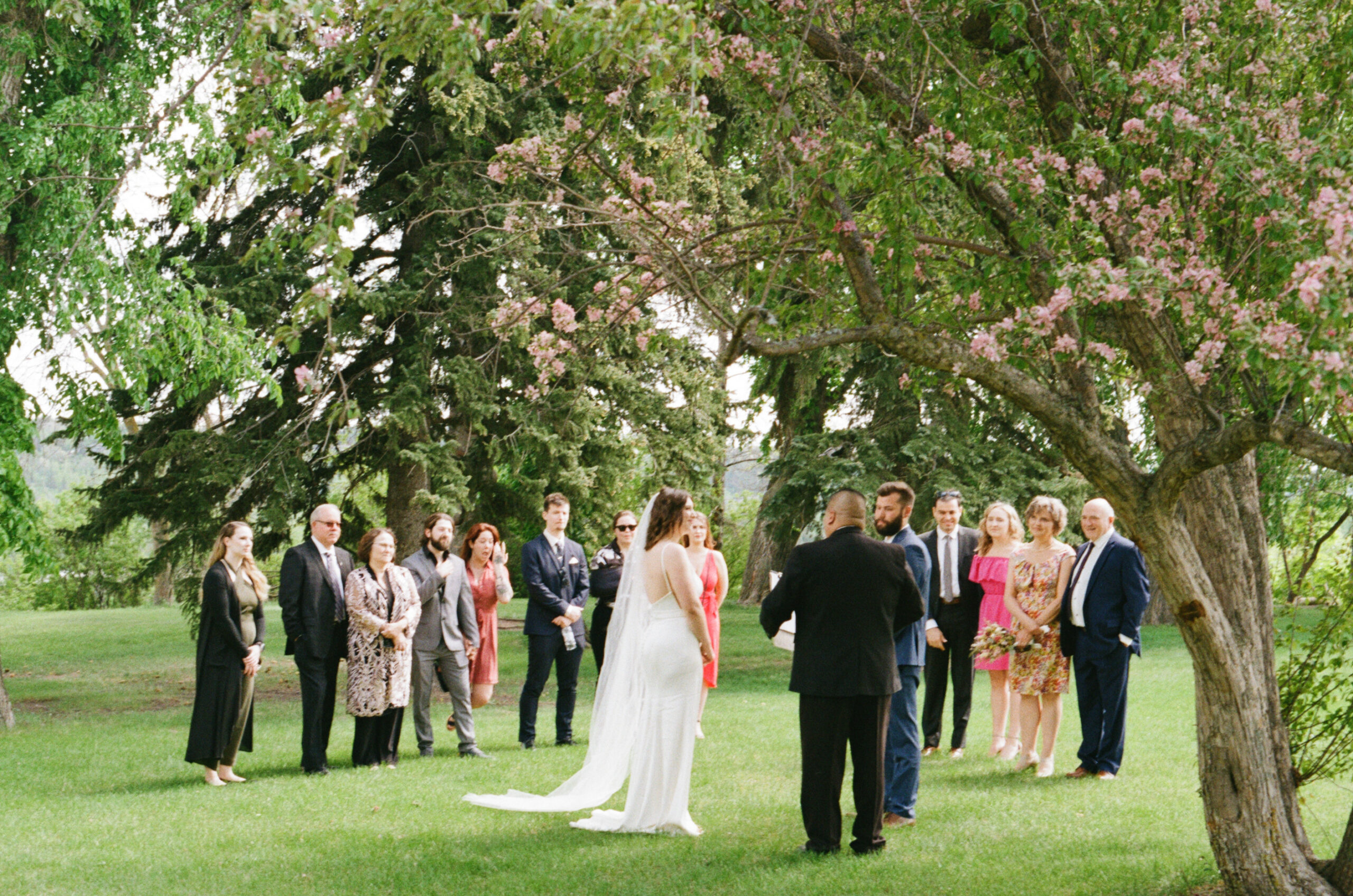 intimate wedding at Government House in Edmonton